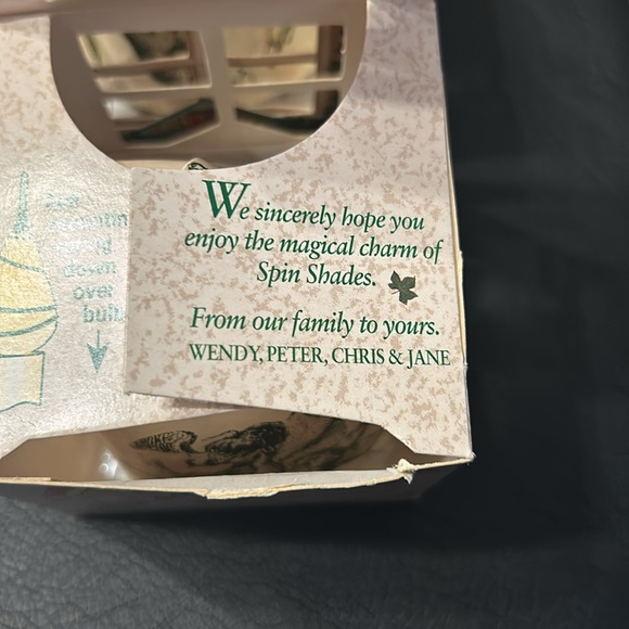 Two Vintage Spin Shades Revolving Lamp Shade Angels Christmas - Picture 7 of 13